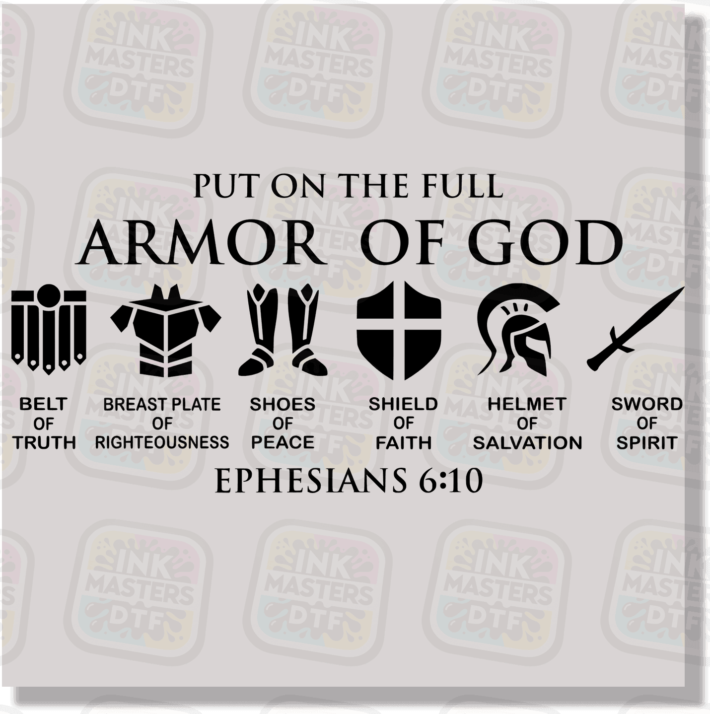 Armor Of God DTF Transfer - Ink Masters DTF