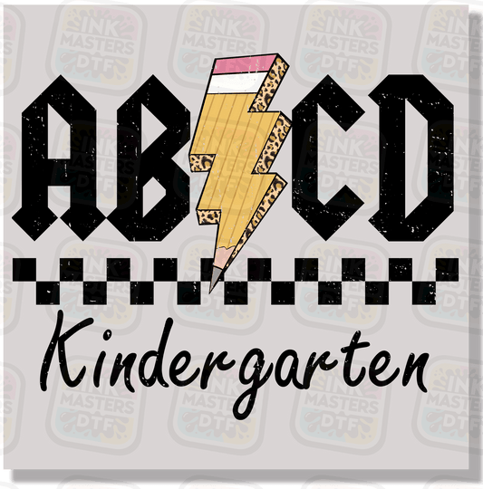 Back To School AB CD Pre-K - Sixth Grade DTF Transfer - Ink Masters DTF