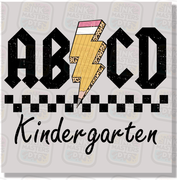 Back To School AB CD Pre-K - Sixth Grade DTF Transfer - Ink Masters DTF