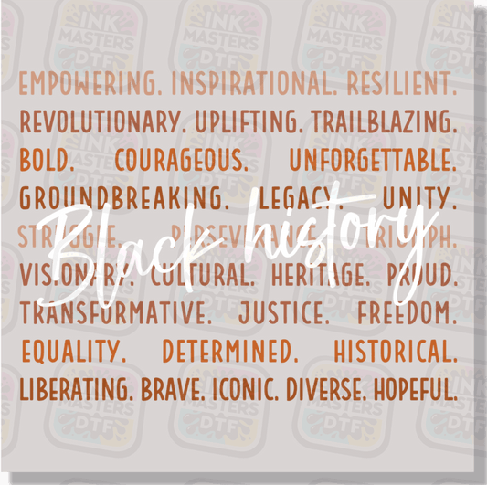 Black History Month DTF Transfer - Ink Masters DTF