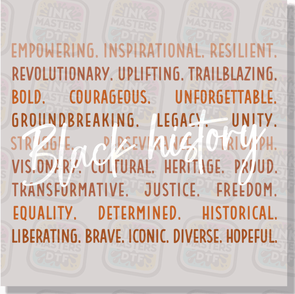 Black History Month DTF Transfer - Ink Masters DTF