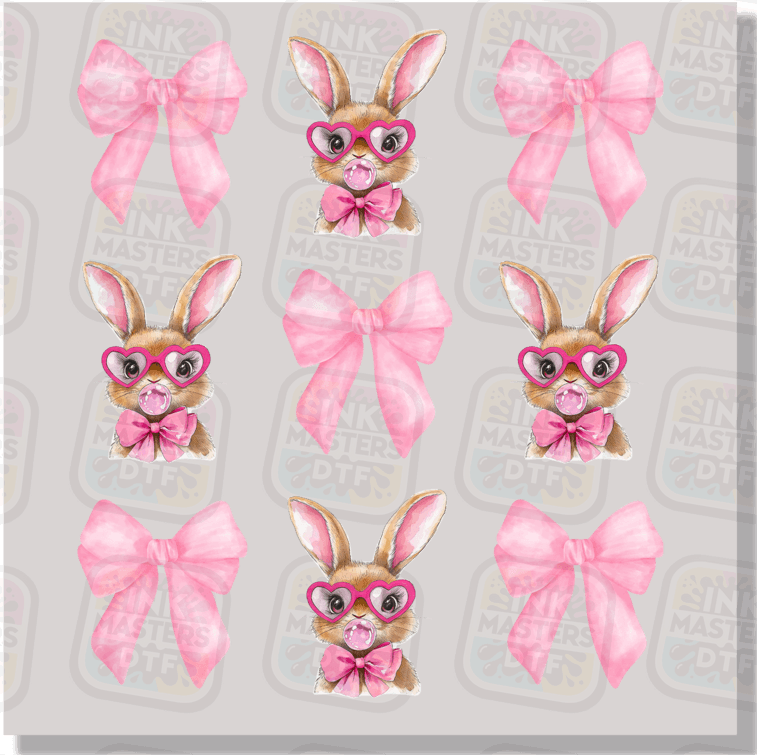 Bow Bunny DTF Transfer - Ink Masters DTF