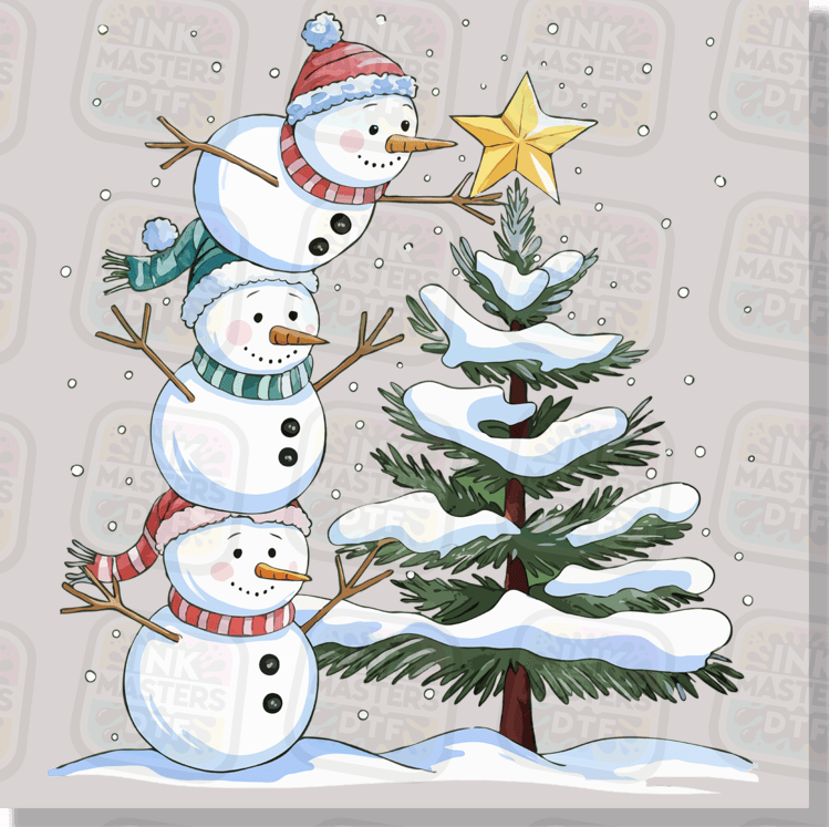 Christmas Snowman DTF Transfer - Ink Masters DTF
