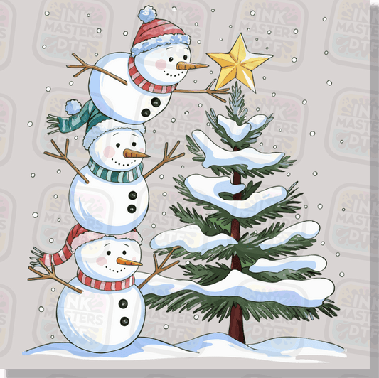 Christmas Snowman DTF Transfer - Ink Masters DTF