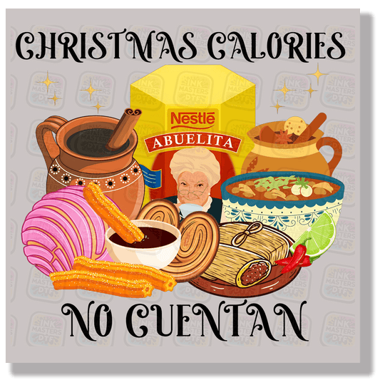 Christmas Calories Don't Count DTF Transfer - Ink Masters DTF