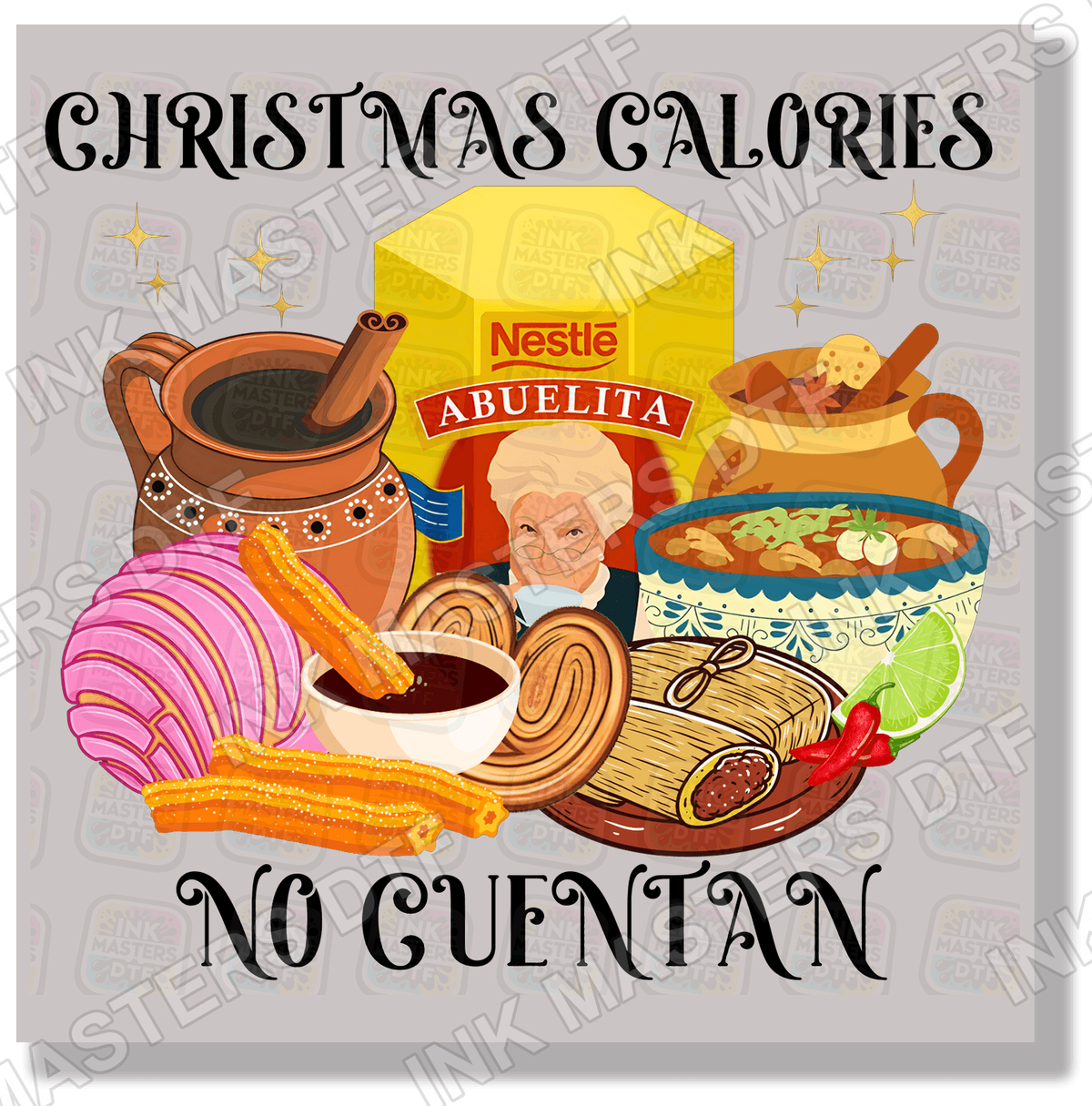 Christmas Calories Don't Count DTF Transfer - Ink Masters DTF