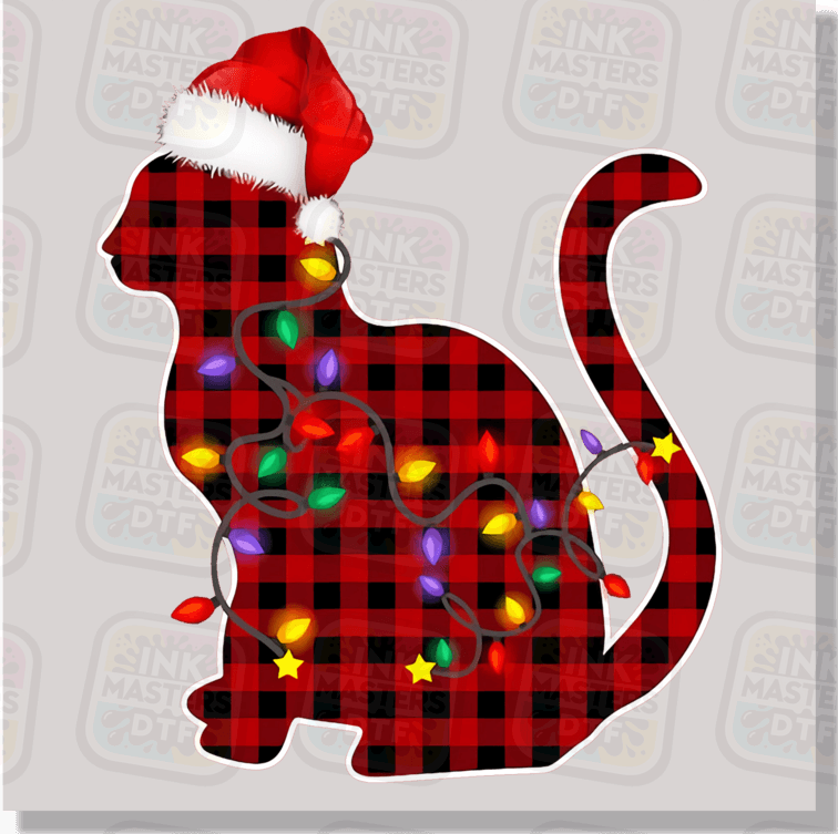 Christmas Cat DTF Transfer - Ink Masters DTF