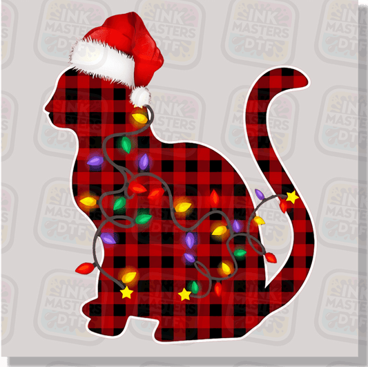 Christmas Cat DTF Transfer - Ink Masters DTF