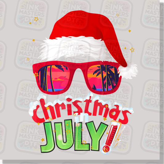 Christmas In July Santa Hat DTF Transfer - Ink Masters DTF
