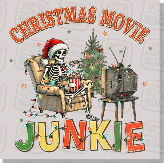 Christmas Movie Junkie DTF Transfer - Ink Masters DTF