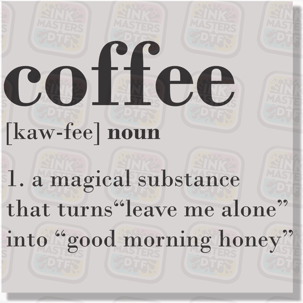 Coffee Definition DTF Transfer - Ink Masters DTF