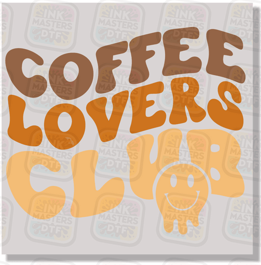 Coffee Lovers Club DTF Transfer - Ink Masters DTF