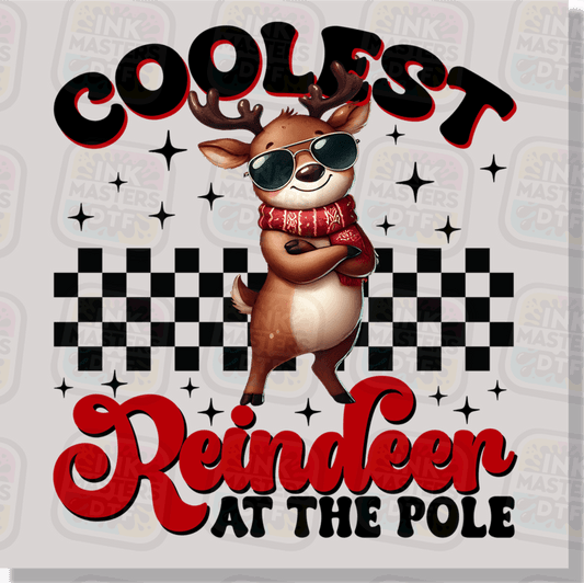 Coolest Reindeer At The Pole DTF Transfer - Ink Masters DTF