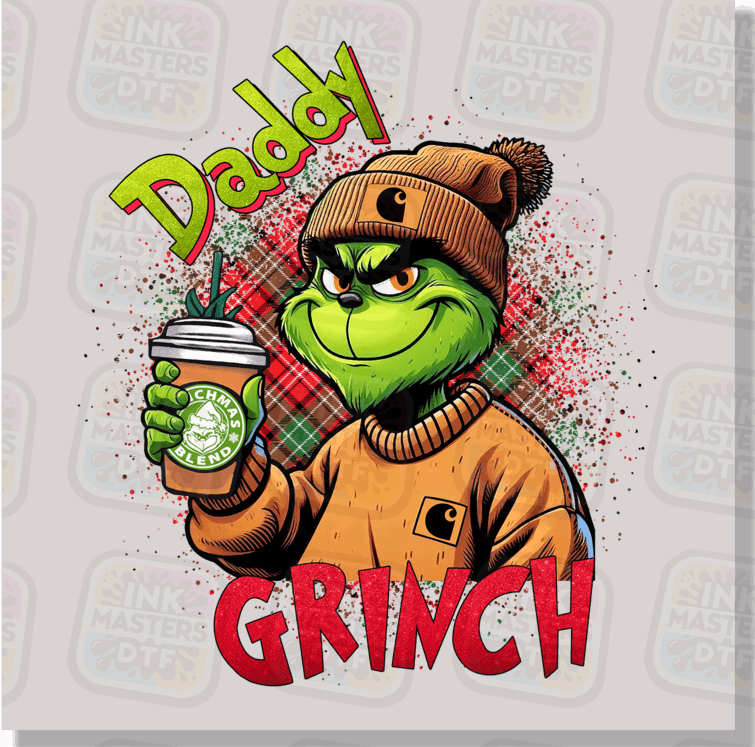 Daddy Christmas Monster DTF Transfer - Ink Masters DTF