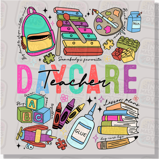 Daycare Teacher Stuff DTF Transfer - Ink Masters DTF