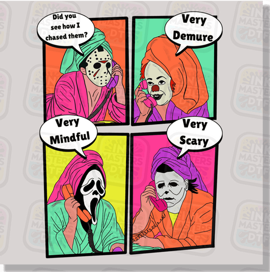Very Mindful Horror Friends DTF Transfer - Ink Masters DTF