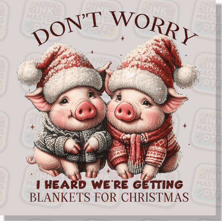 Don't Worry I Heard We're Getting Blankets For Christmas DTF Transfer