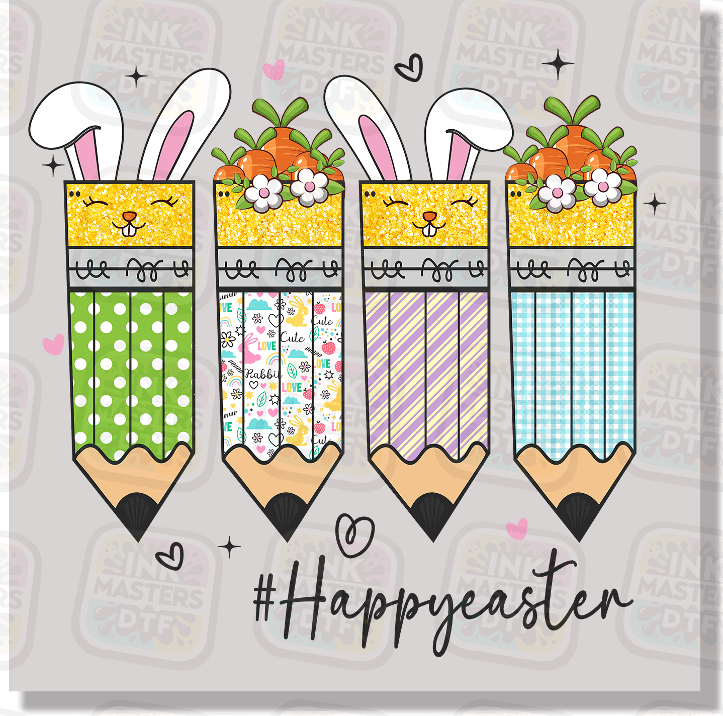 Easter Pencils DTF Transfer - Ink Masters DTF