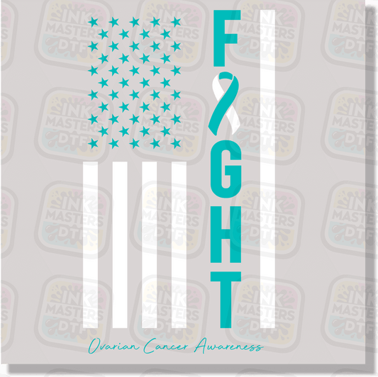 Fight Ovarian Cancer DTF Transfer - Ink Masters DTF