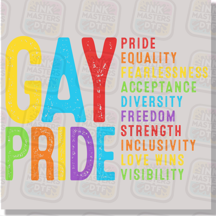 Gay Pride DTF Transfer - Ink Masters DTF