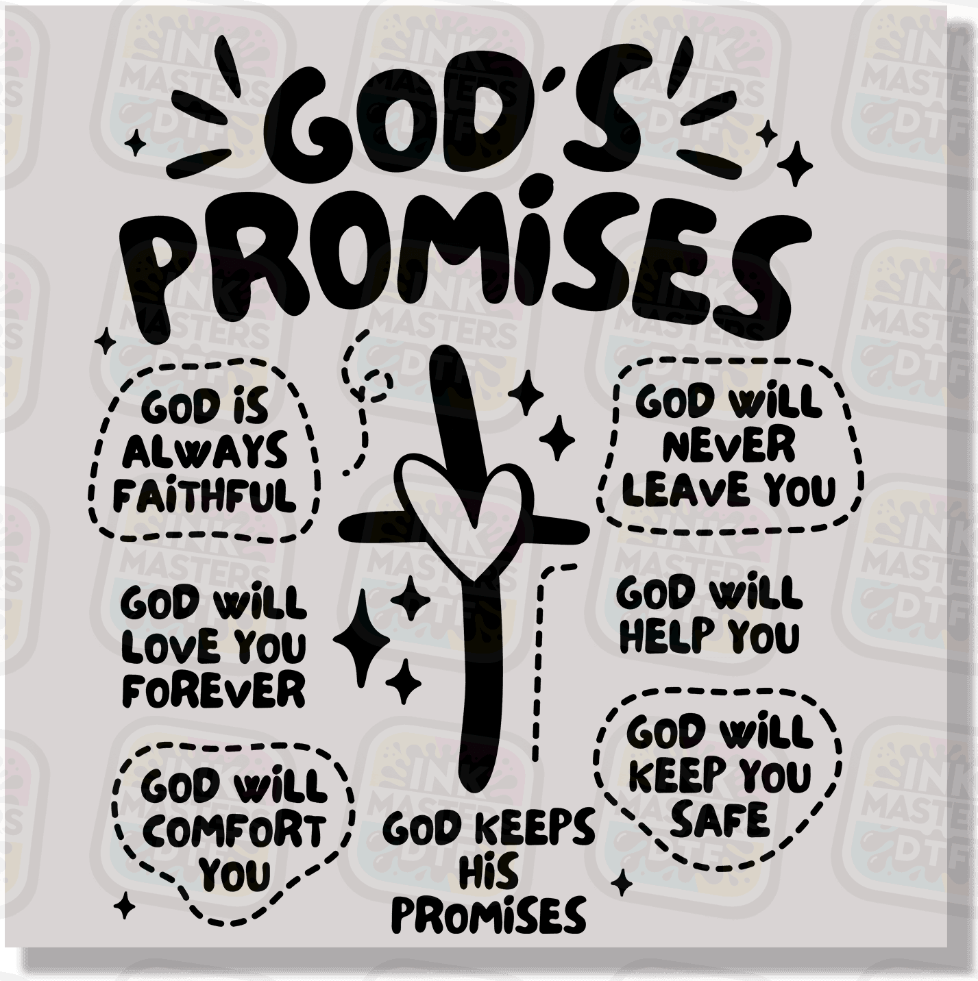 God's Promises DTF Transfer - Ink Masters DTF
