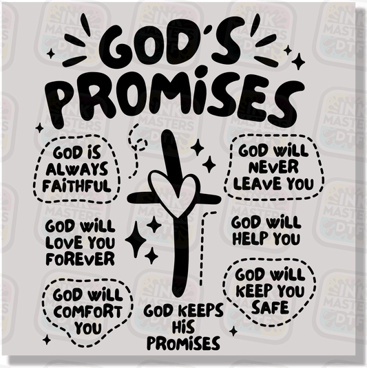 God's Promises DTF Transfer - Ink Masters DTF