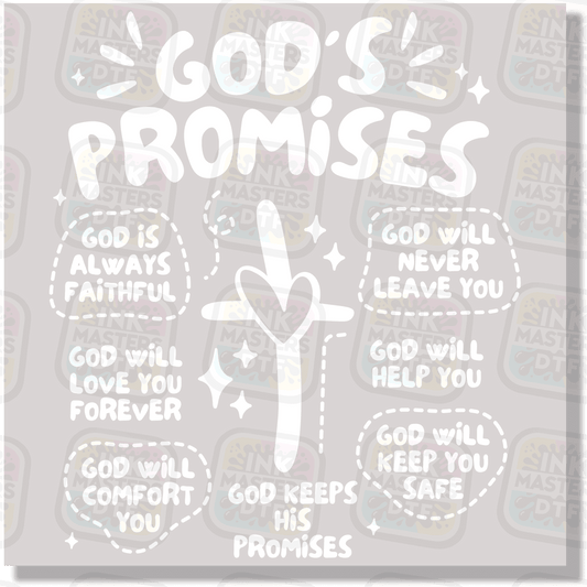 God's Promises DTF Transfer - Ink Masters DTF