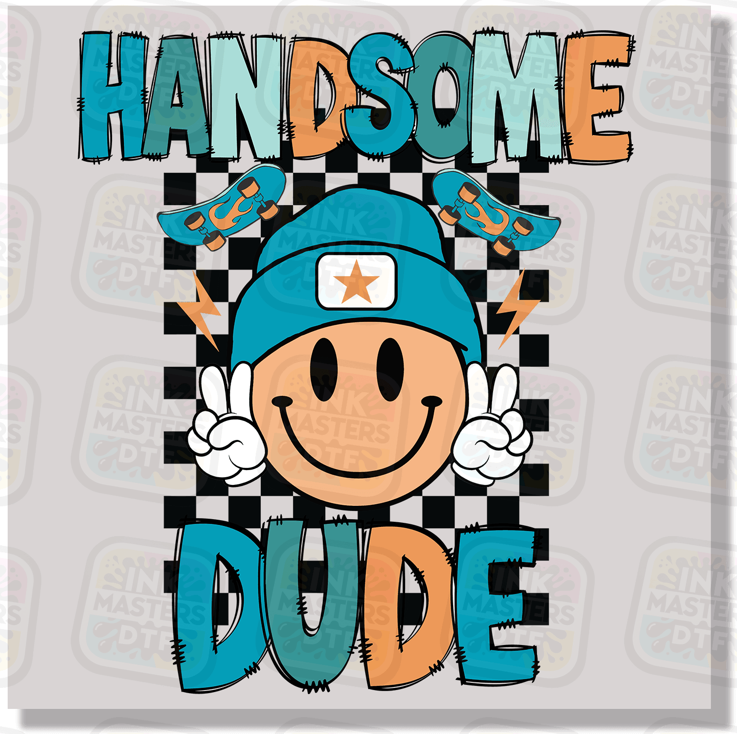 Handsome Dude DTF Transfer - Ink Masters DTF