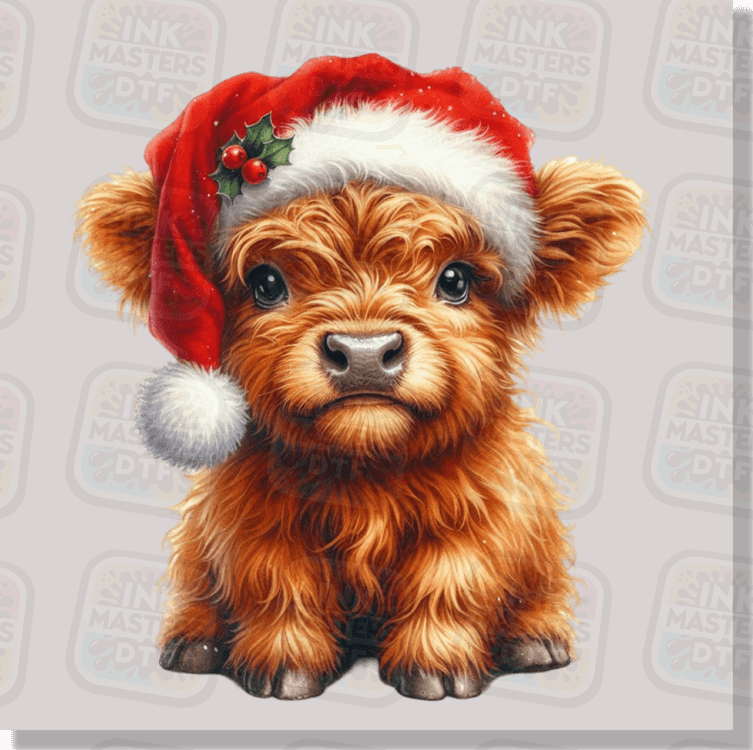 Highland Christmas Cow DTF Transfer