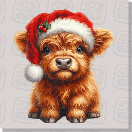 Highland Christmas Cow DTF Transfer - Ink Masters DTF