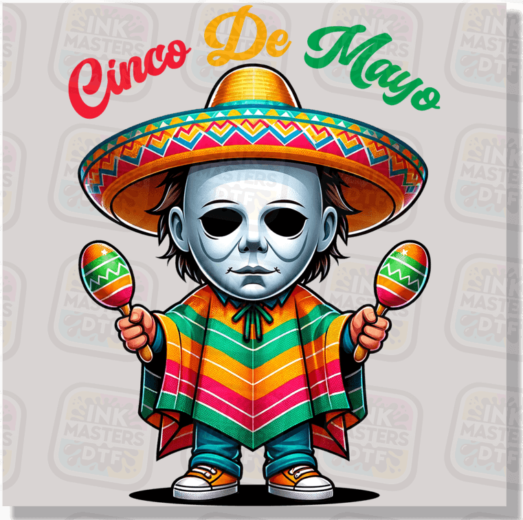 Cinco De Mayo Horror Mike DTF Transfer - Ink Masters DTF