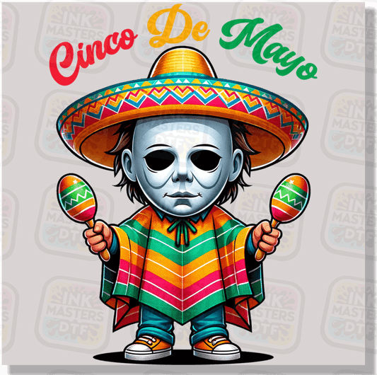 Cinco De Mayo Horror Mike DTF Transfer - Ink Masters DTF
