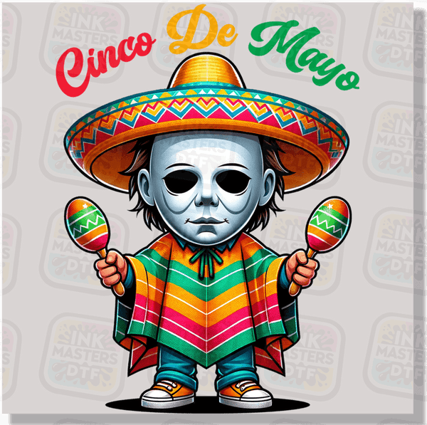 Cinco De Mayo Horror Mike DTF Transfer - Ink Masters DTF