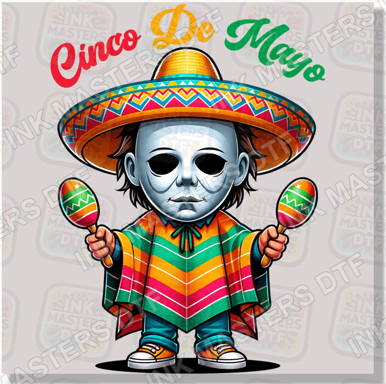 Cinco De Mayo Horror Mike DTF Transfer - Ink Masters DTF