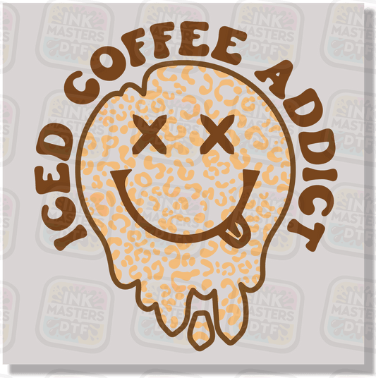 Iced Coffee Addict DTF Transfer - Ink Masters DTF