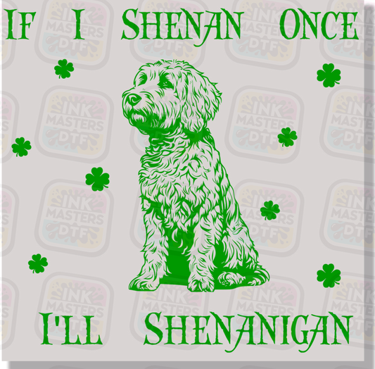 If I Shenan Once I'll Shenanigan Funny Doodle DTF Transfer - Ink Masters DTF