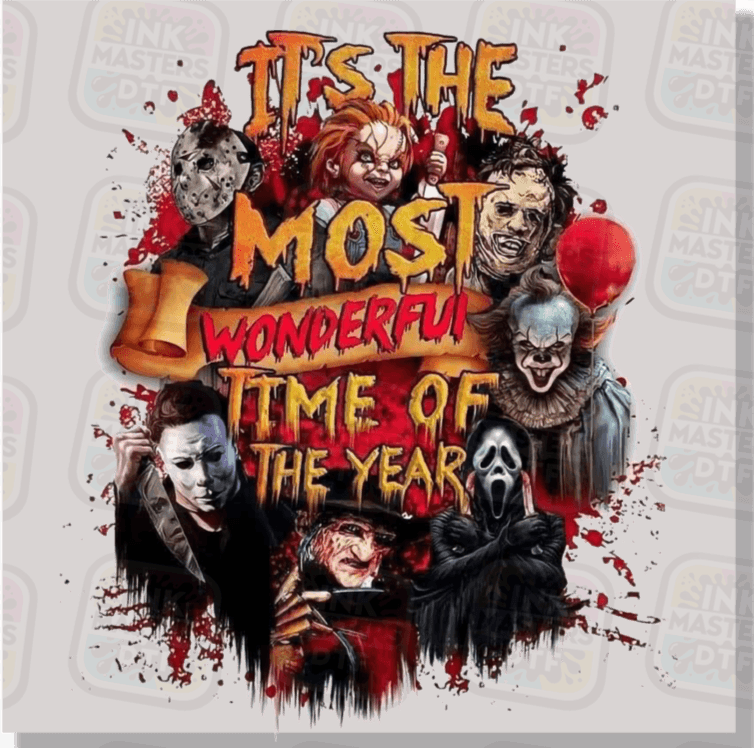 It's The Most Wonderful Time Of The Year Horror DTF Transfer