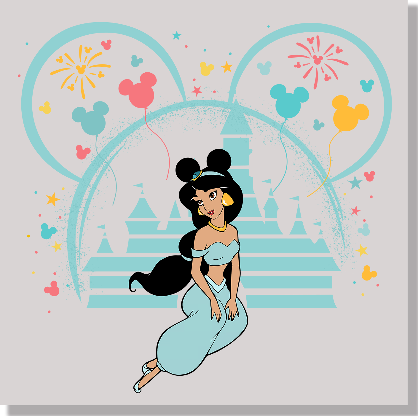 Princess Jasmine DTF Transfer - Ink Masters DTF