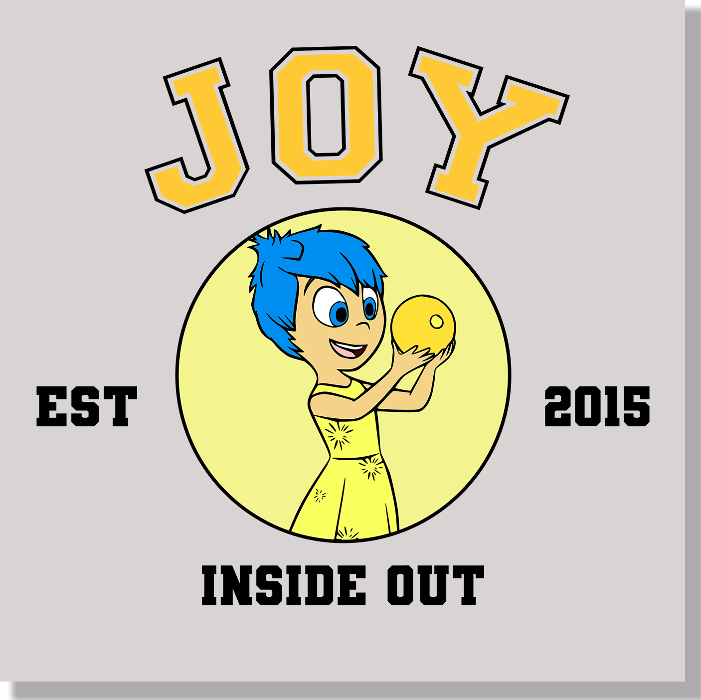 Inside Out Joy DTF Transfer - Ink Masters DTF