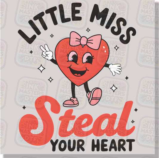 Little Miss Steal Your Heart DTF Transfer - Ink Masters DTF
