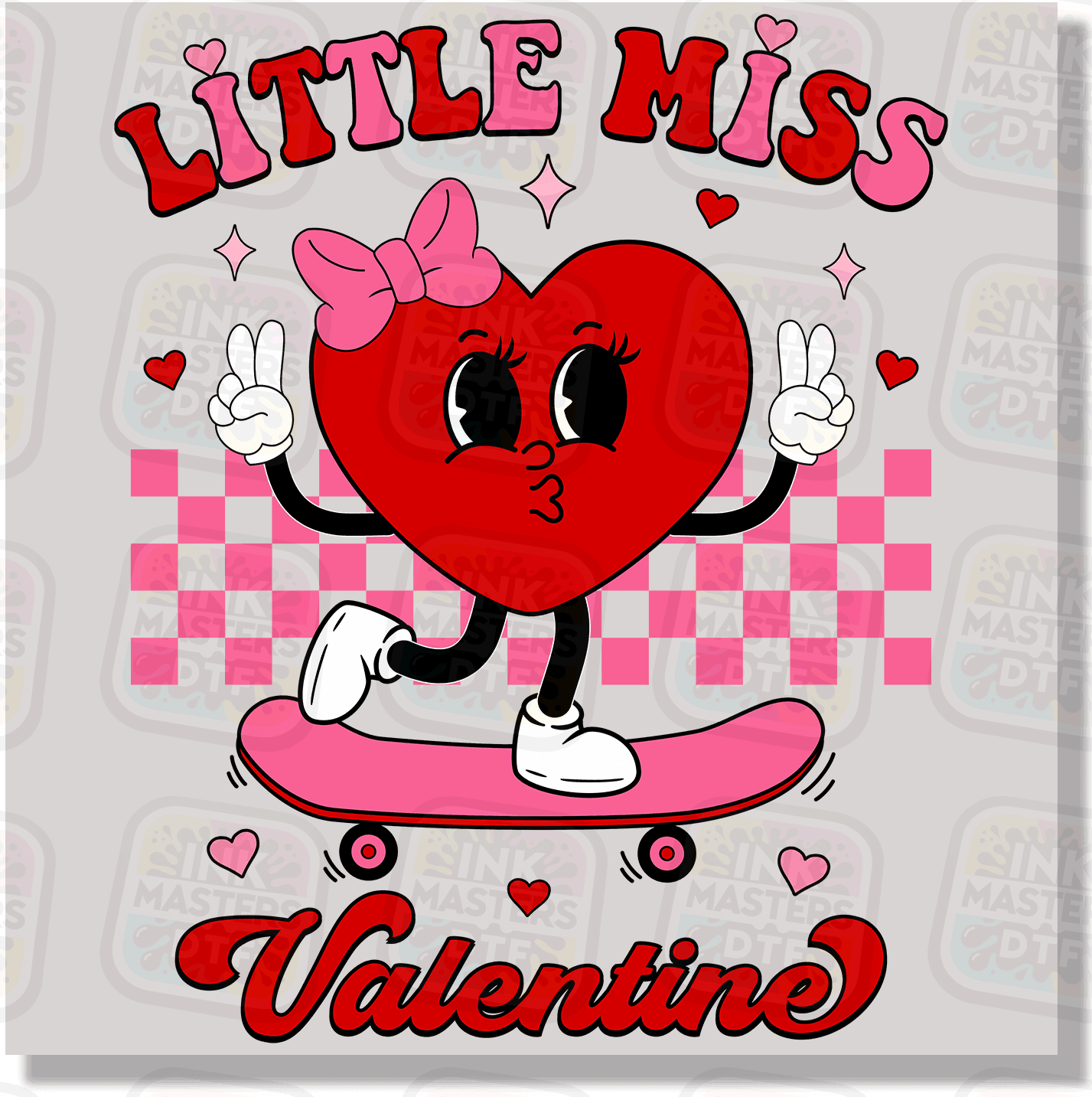 Little Miss Valentine DTF Transfer - Ink Masters DTF