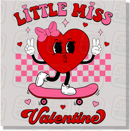 Little Miss Valentine DTF Transfer - Ink Masters DTF