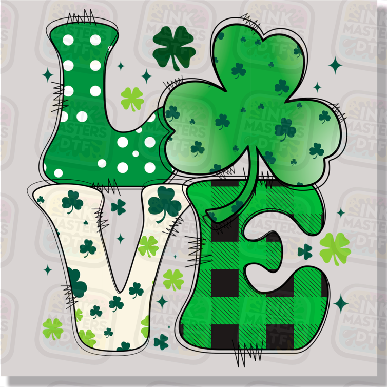 Love St Patty's Day DTF Transfer