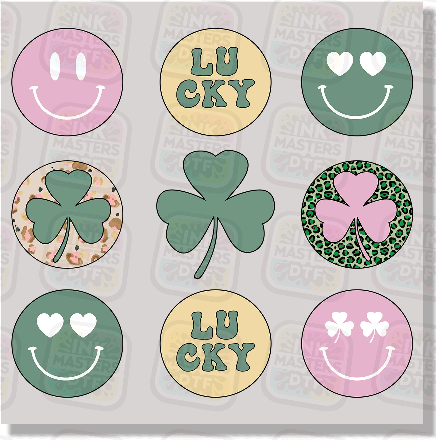 Lucky Circles DTF Transfer - Ink Masters DTF