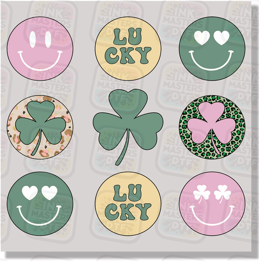 Lucky Circles DTF Transfer - Ink Masters DTF