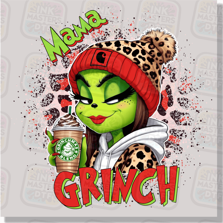 Mama Christmas Monster DTF Transfer - Ink Masters DTF