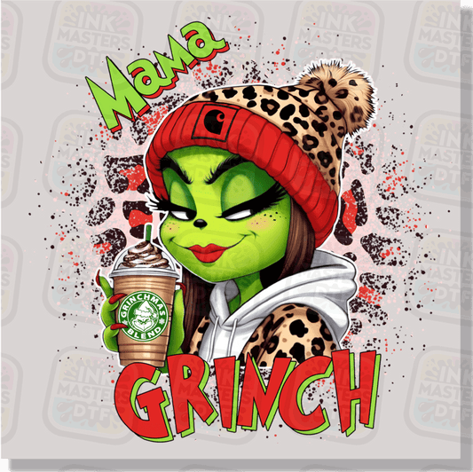 Mama Christmas Monster DTF Transfer - Ink Masters DTF
