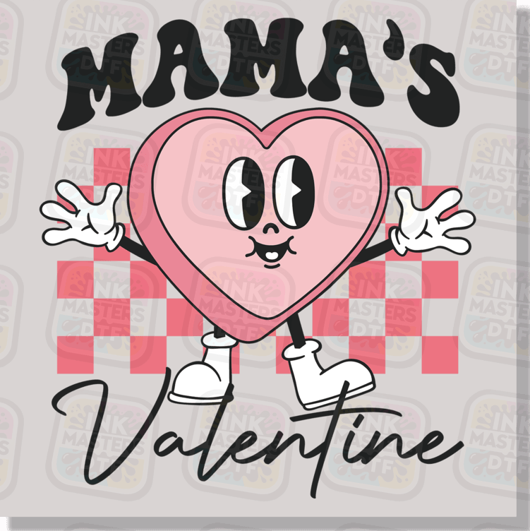 Mama's Valentine Pink DTF Transfer - Ink Masters DTF