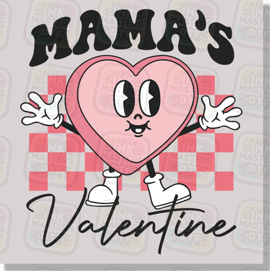 Mama's Valentine Pink DTF Transfer - Ink Masters DTF