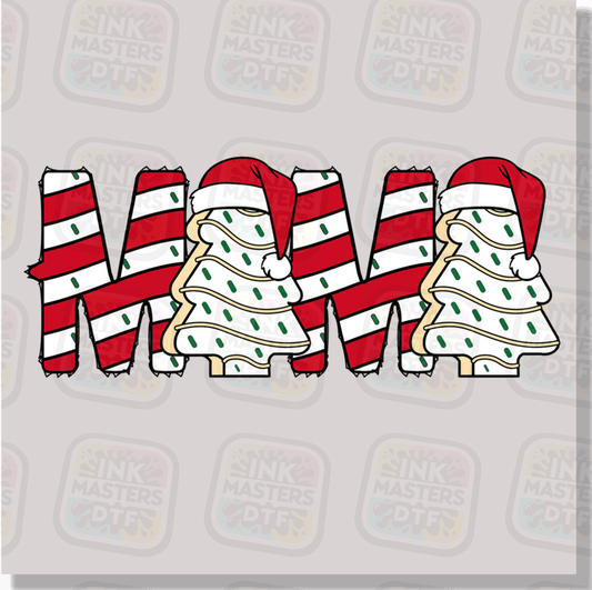 Mama Text Christmas Cakes DTF Transfer - Ink Masters DTF